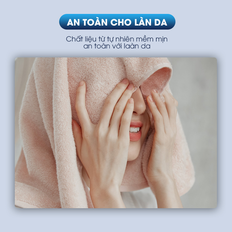 Khăn tắm khăn gọi khăn mặt LadoHome 100% cotton