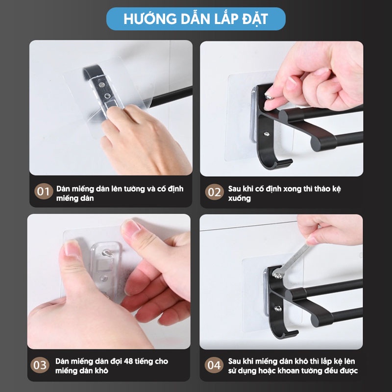 Miếng dán thay thế vít đôi cho giá treo khăn 5277, kệ góc 6636