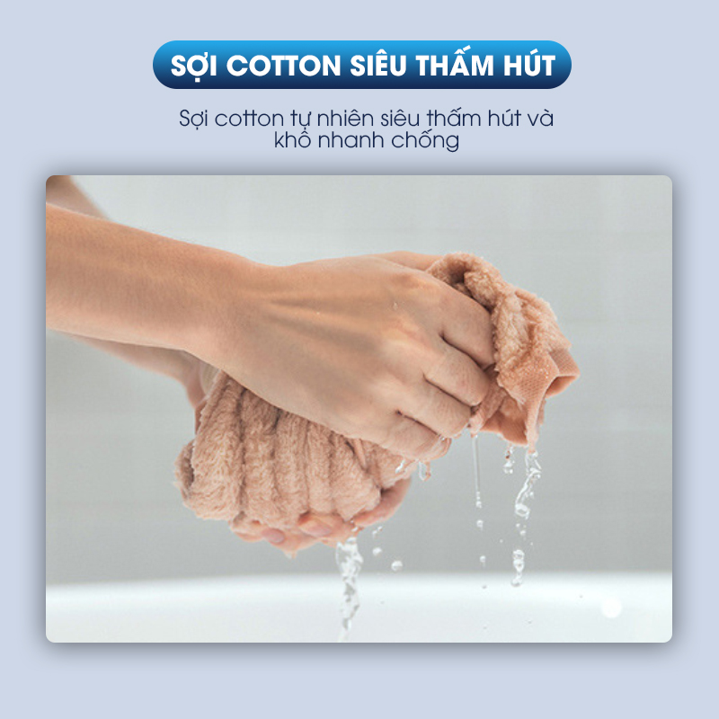 Khăn tắm khăn gọi khăn mặt LadoHome 100% cotton