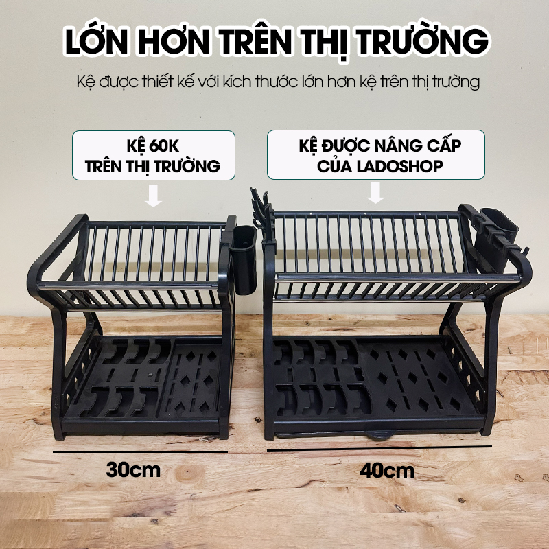 Kệ úp chén, kệ bát đĩa LH-3639