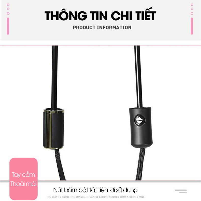 Dù che nắng gập mở tự động chống tia UV tia cực tím UPF50
