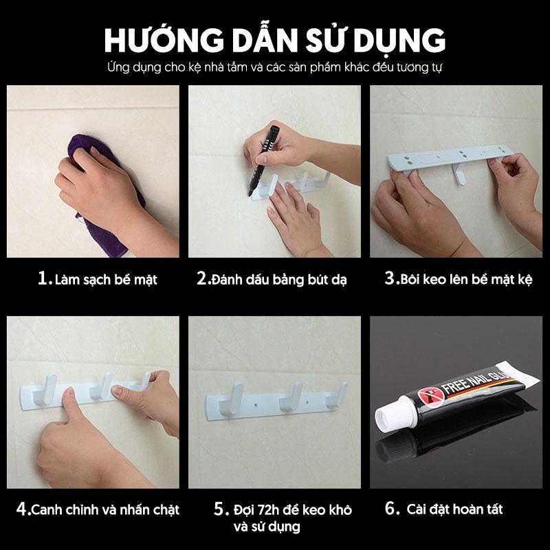 Combo 2 tuýp keo dán kệ siêu dính X517 loại 12g