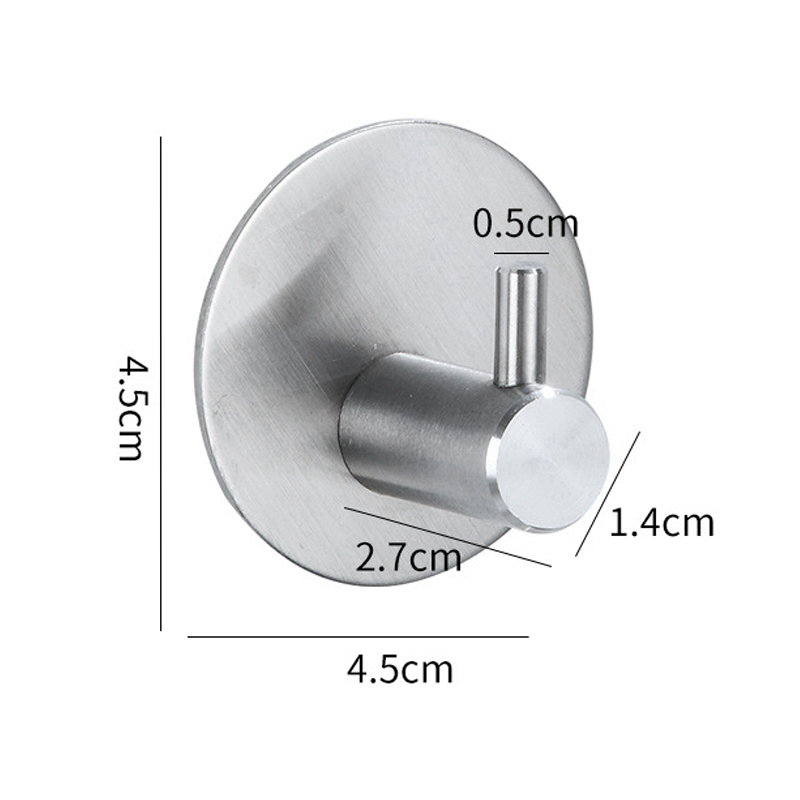 Móc dán tường móc treo đồ INOX 304 không rỉ IN02