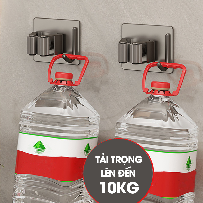 Móc kẹp cây lau nhà treo tường thép không rỉ RX09