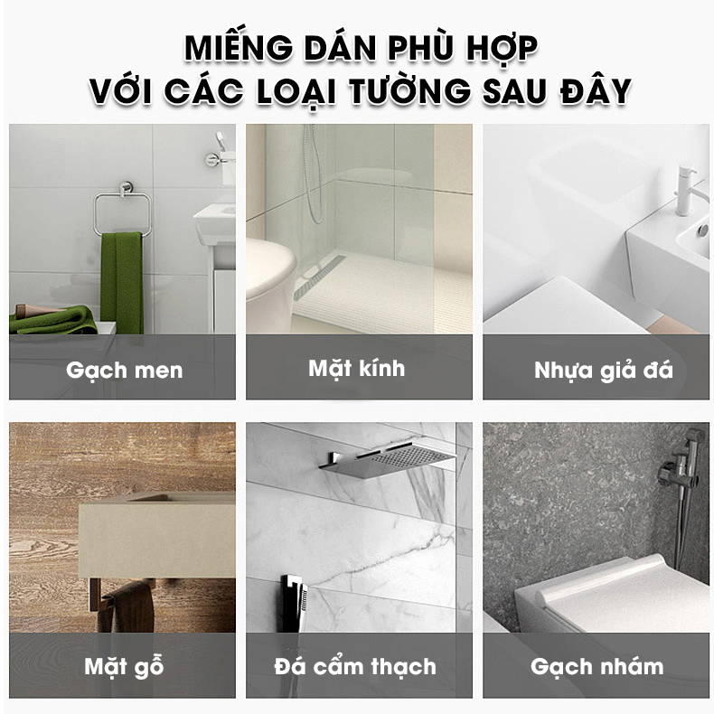 Miếng dán thay thế vít đôi cho giá treo khăn 5277, kệ góc 6636