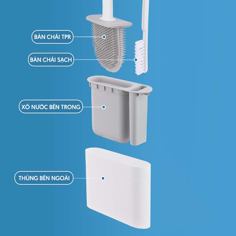 Cọ bồn cầu Silicon SQ-8607