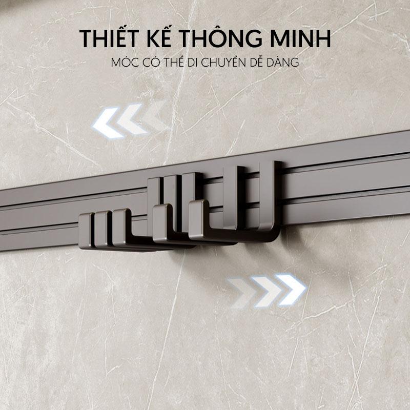 Giá treo khăn đa năng nhôm anod cao cấp SQ-6299