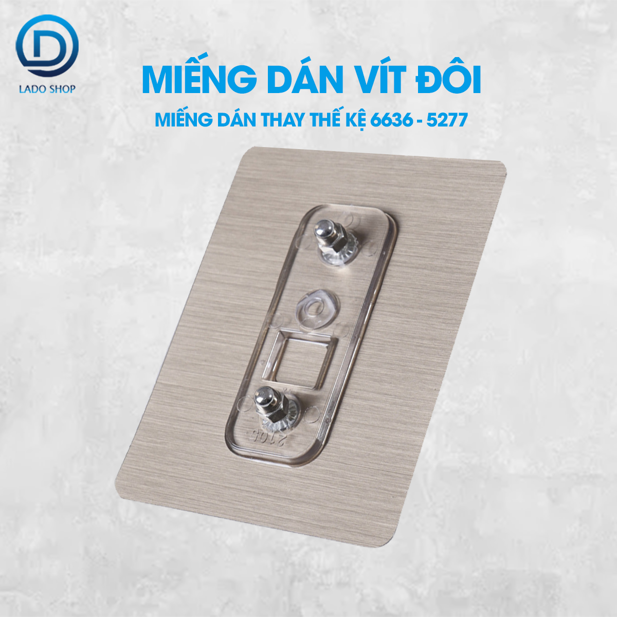 Miếng dán thay thế vít đôi cho giá treo khăn 5277, kệ góc 6636