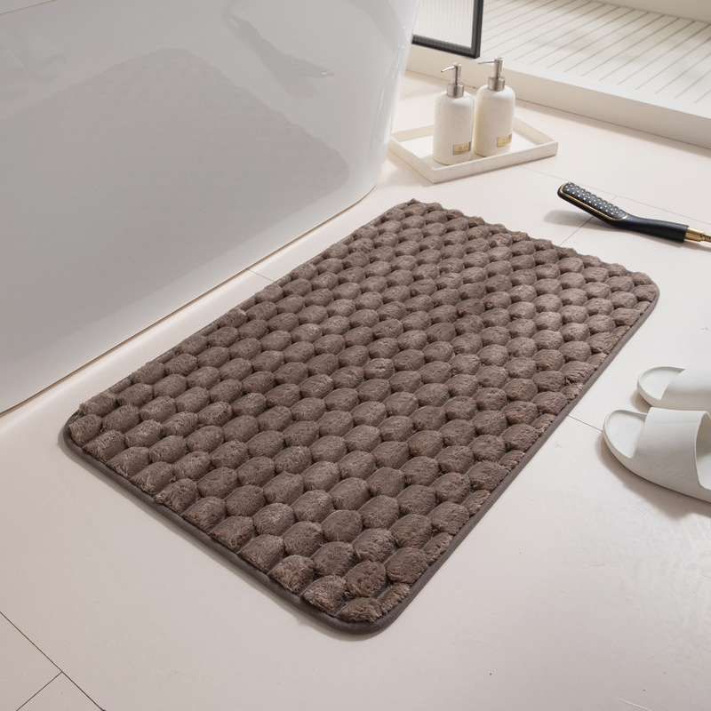 Thảm chùi chân lông nhung vân mai rùa lông dày mềm mịn chống trượt 40x60cm