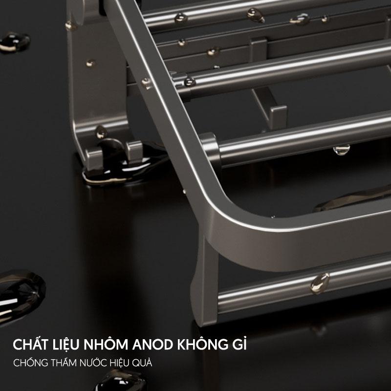 Giá treo khăn đa năng nhôm anod cao cấp SQ-6299