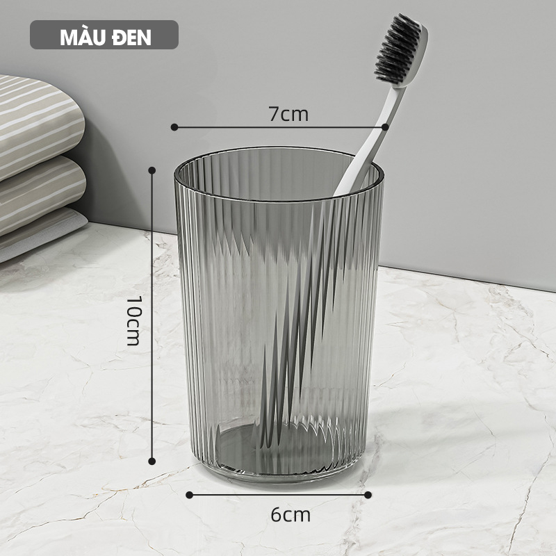 Cốc nước súc miệng, cốc đánh răng, ly uống nước A01 nhựa PET trong suốt