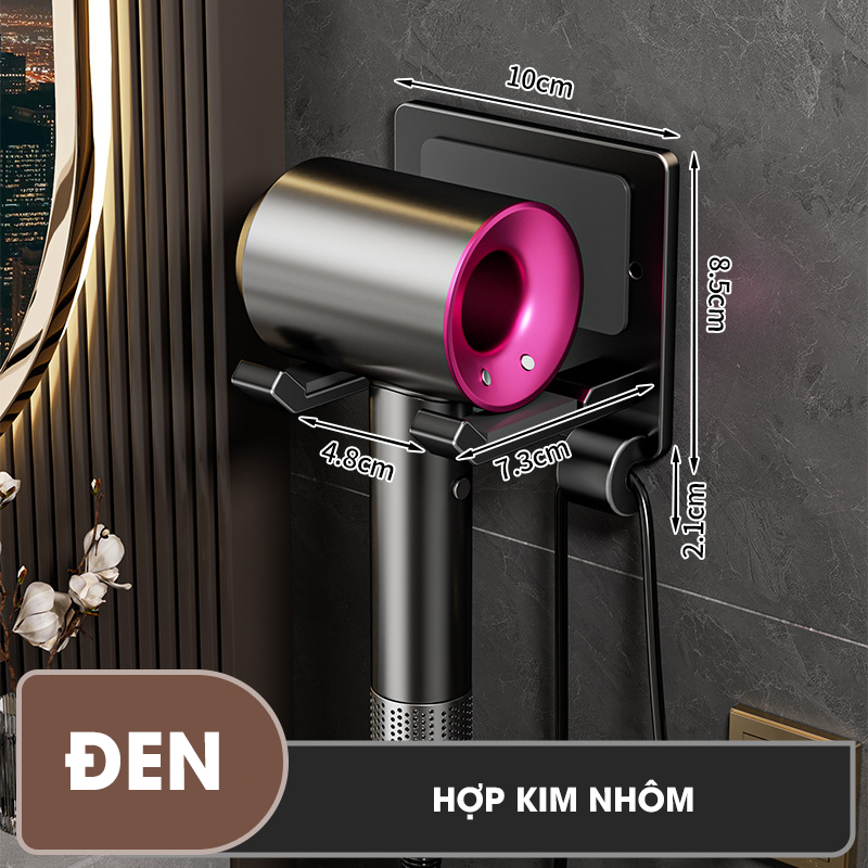 Giá treo máy sáy tóc chống trộm dán tường LD-7706 nhôm hợp kim không rỉ