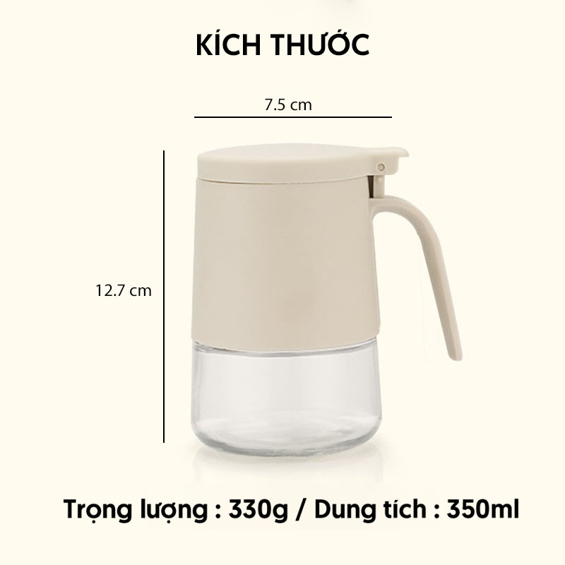 Hủ đựng gia vị loại cao cấp 350ml TLG-040