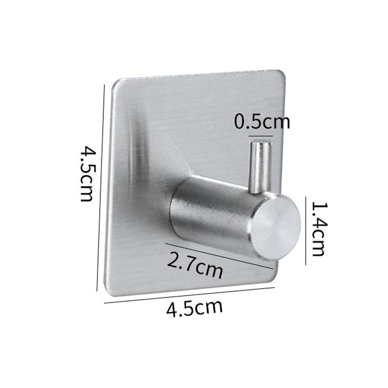 Móc dán tường móc treo đồ INOX 304 không rỉ IN02