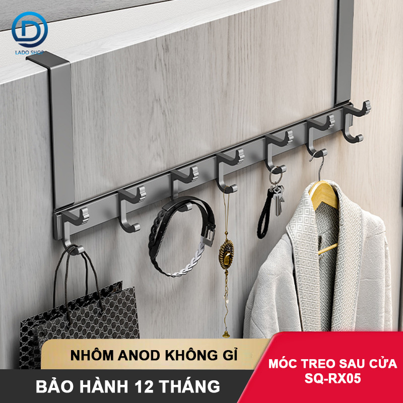 Móc treo sau cửa tiêt kiệm không gian SQ-RX05 nhôm anod