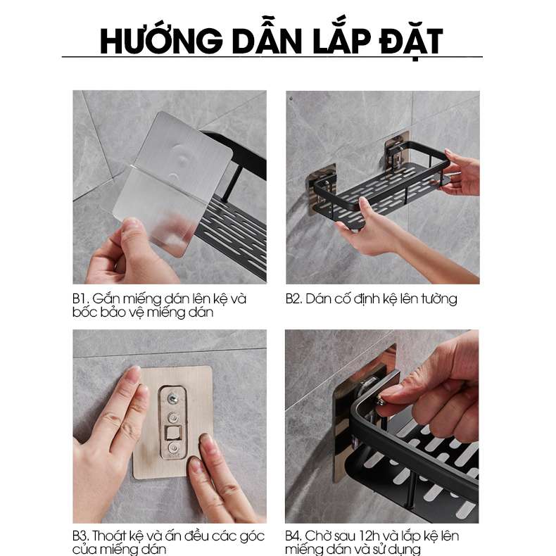 Kệ treo bồn rửa chén, kệ để nước rửa chén giẻ rửa bát nhà bếp LH-2232 Nhôm Anod không rỉ