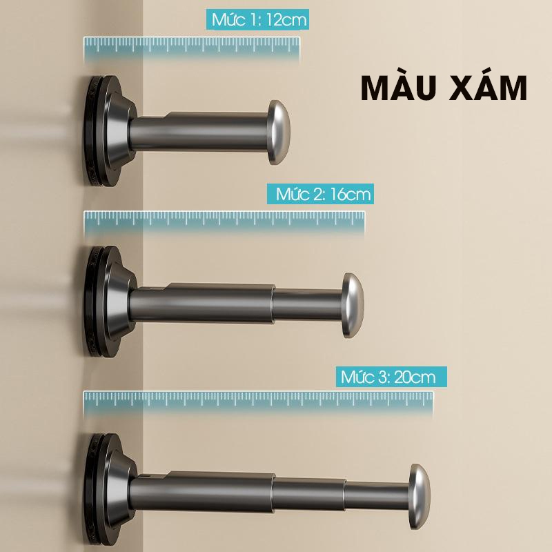 (Combo 3) Giá treo móc quần áo hút chân không LD-4105, có thể kéo dài hoặc thu gọn