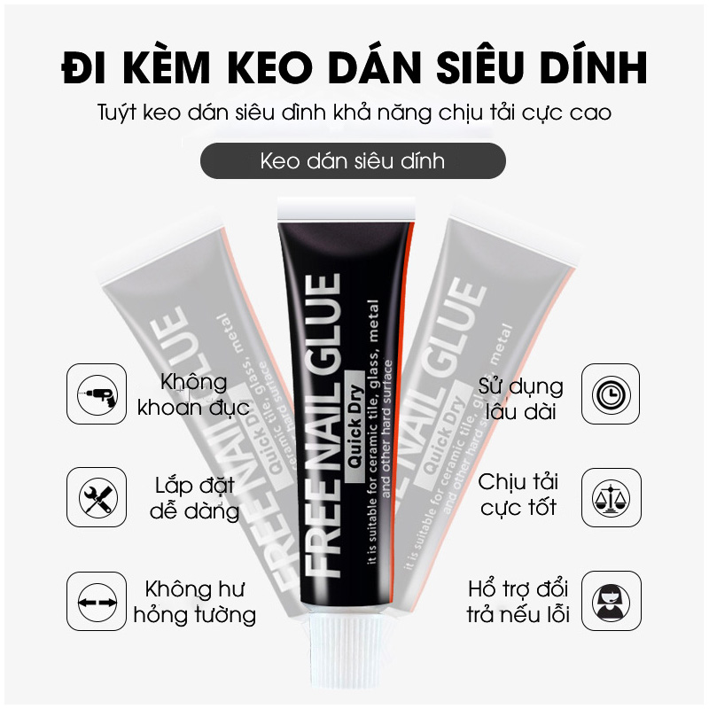Móc treo khăn treo đồ decor phòng tắm vật liệu Acrylic cao cấp AR10 tặng kèm keo dán