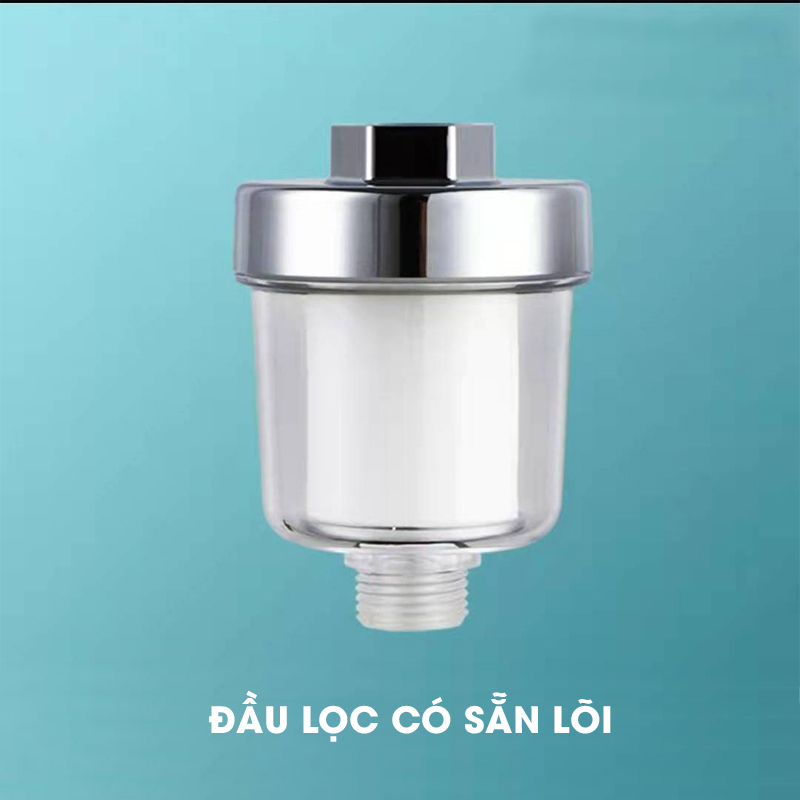 Đầu lọc nước cho vòi hoa sen, vòi rửa vệ sinh, vòi máy giặt,... LD-9322 tương thích cở ren 21, lõi lọc có thể thay thế