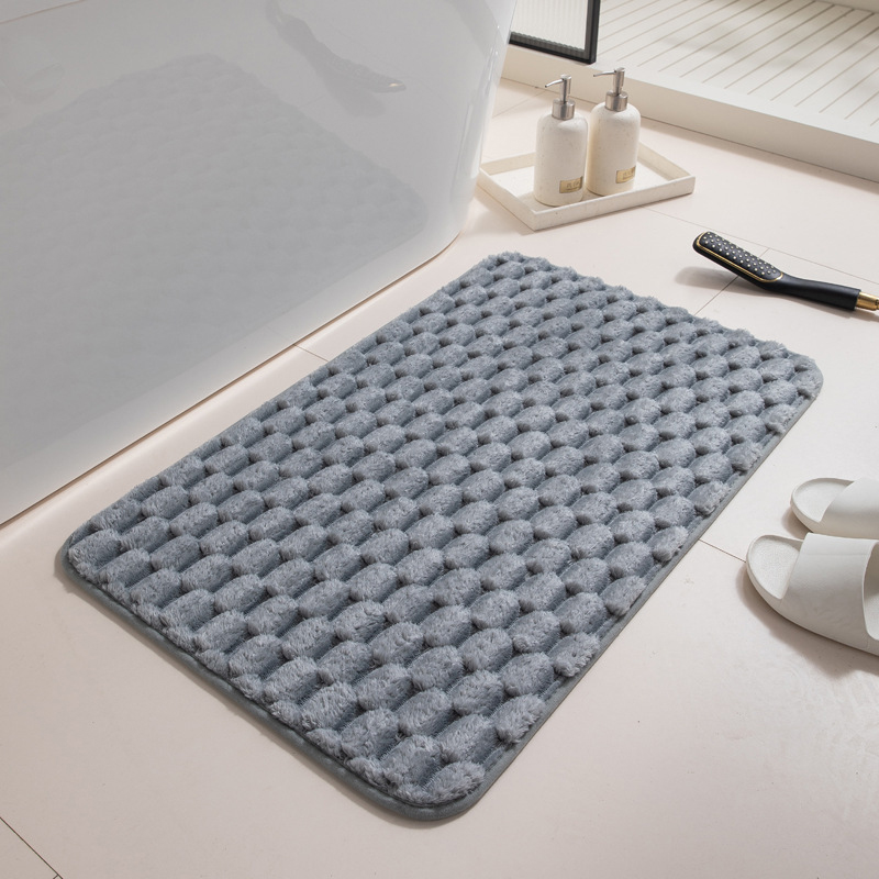 Thảm chùi chân lông nhung vân mai rùa lông dày mềm mịn chống trượt 40x60cm