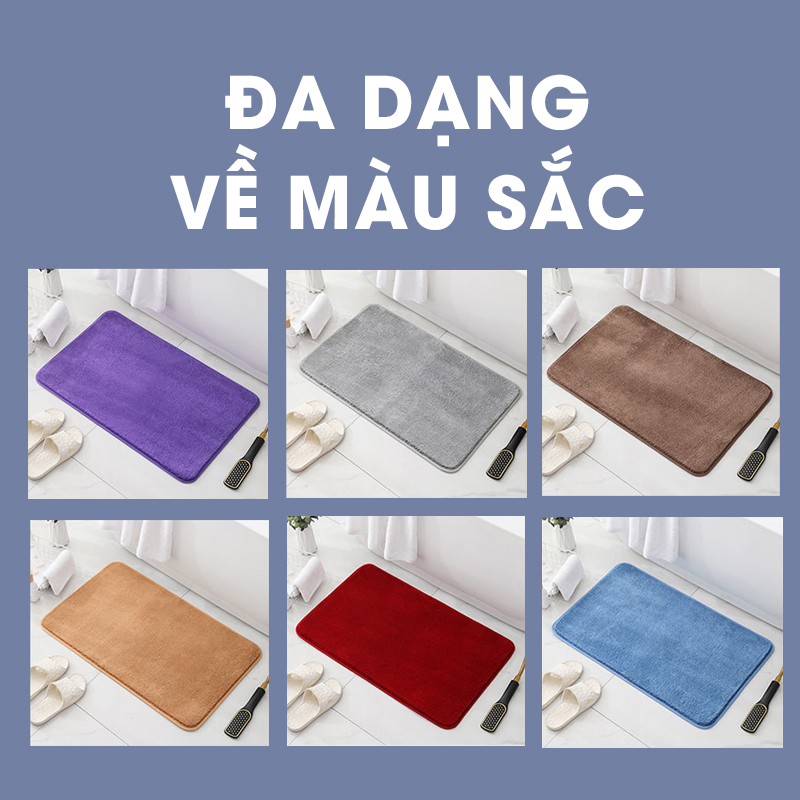 Thảm chùi chân lâu chân lông cashmere nhân tạo