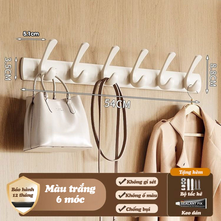 Móc treo đồ RX19 Nhôm Anod không rỉ, móc treo quần áo, móc trang trí khách sạn, căn hộ, phòng ngủ, nhà tắm, nhà bếp