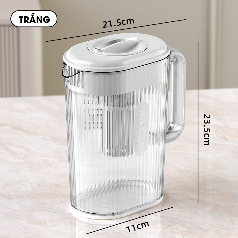 Ấm đựng trà, nước hoa quả có lõi lọc để bàn tủ lạnh W7268
