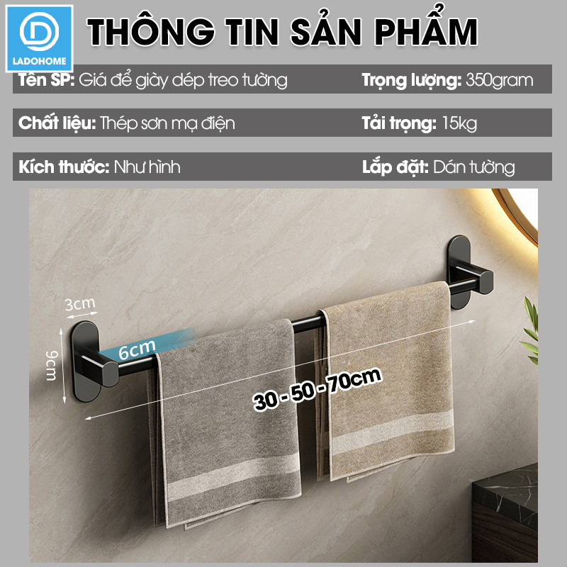 Giá để giày giá treo giày lên tường tiết kiệm không gian phòng tắm SQ-5266 thép sơn mạ điện