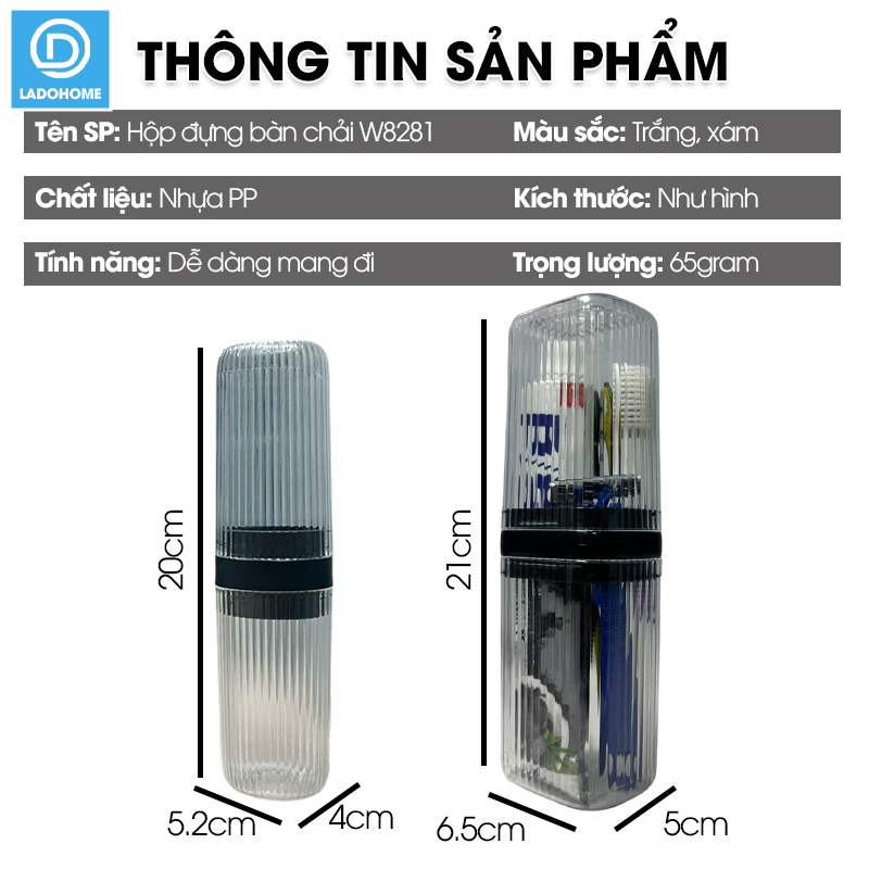 Hộp đựng bàn chải du lịch W8281