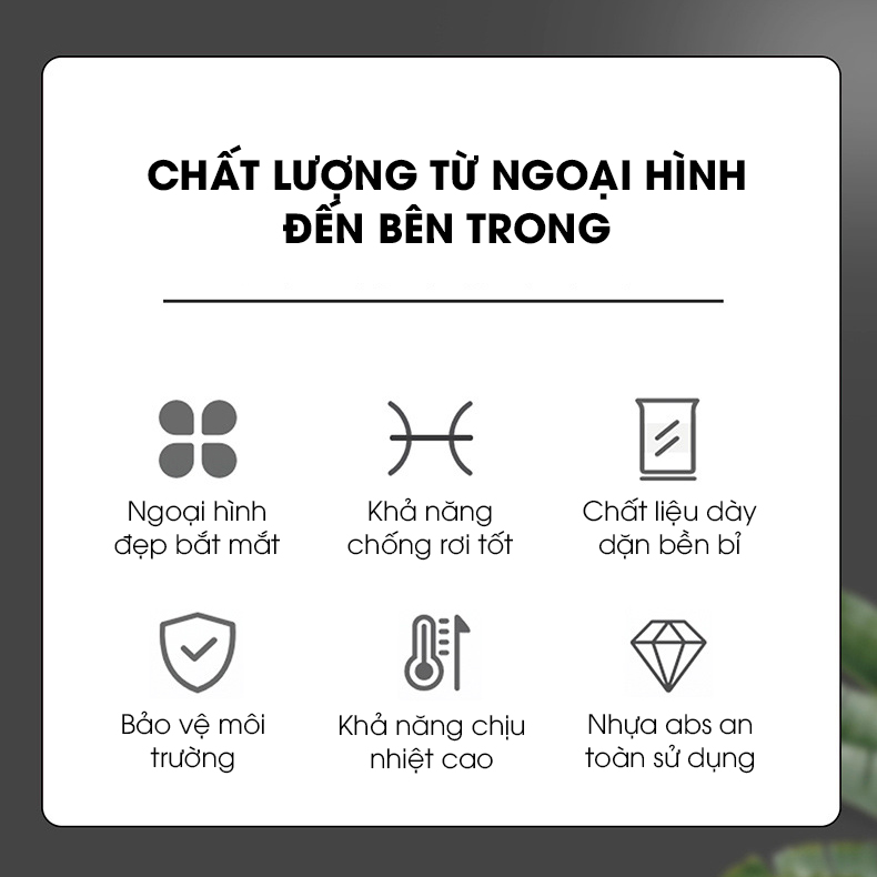 Cốc nước chịu nhiệt dày A04 cốc uống nước cốc xúc miệng