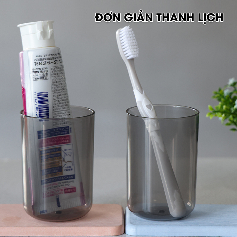 Cốc nước chịu nhiệt dày A04 cốc uống nước cốc xúc miệng