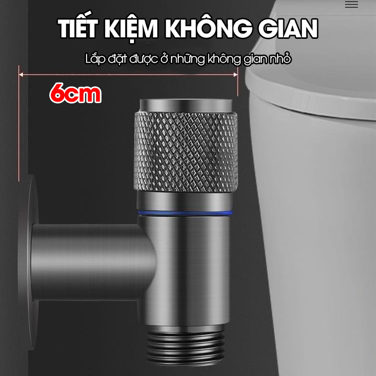 Bộ vòi xịt vệ sinh, toilet cao cấp LH-9424 thép không rỉ, lõi đồng + dây lò xo 2m, giá đỡ dán tường, van chia chữ H