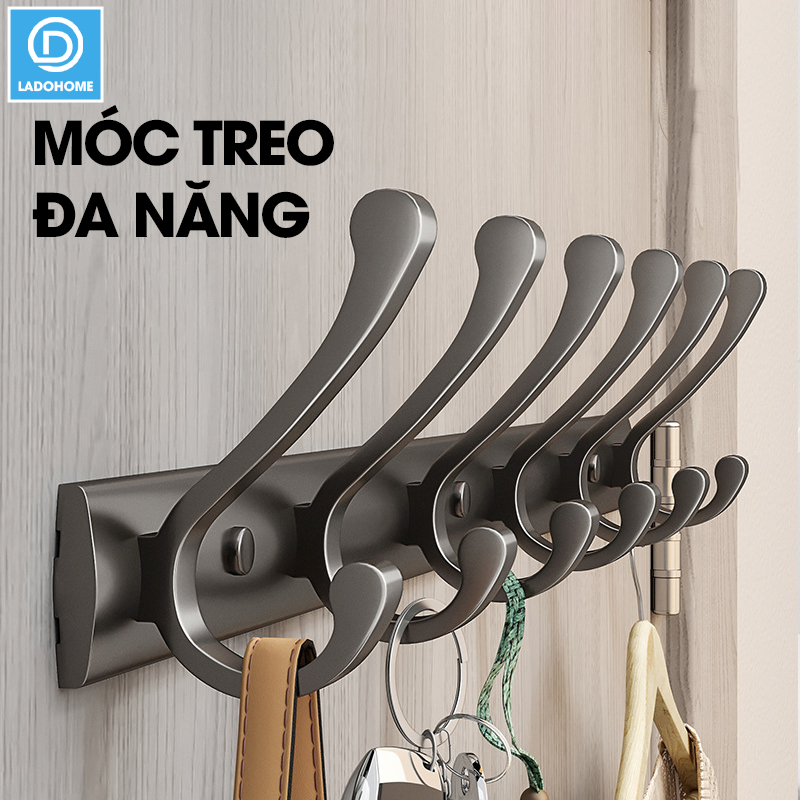 Móc treo tường RX14 Nhôm anod không rỉ, móc treo quần áo phòng ngủ, phòng khách, nhà tắm, nhà bếp, móc treo sau cửa