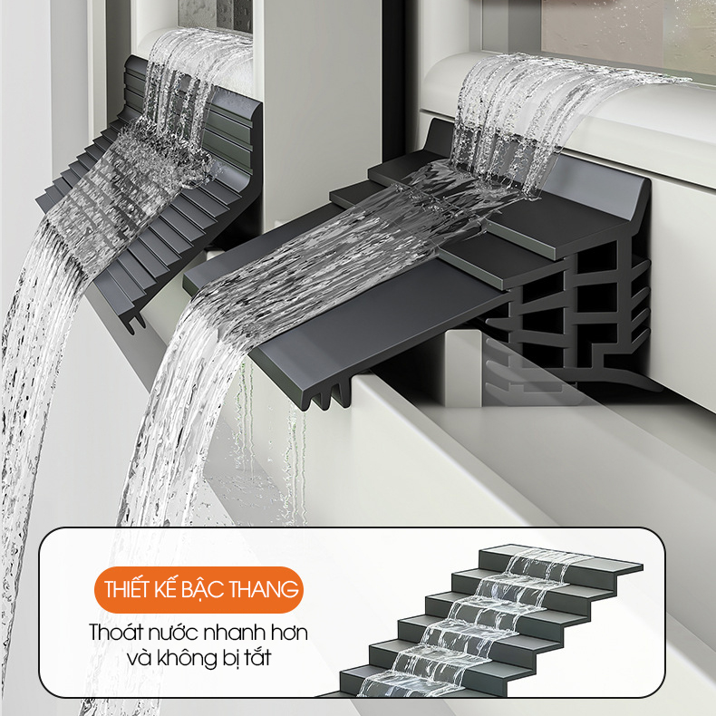 Chắn nước mưa cho cửa sổ ngoài trời D1999, cuộn dài 1m/2m tích hợp sẵn keo, giúp điều hướng ngăn mưa tạt và thấm