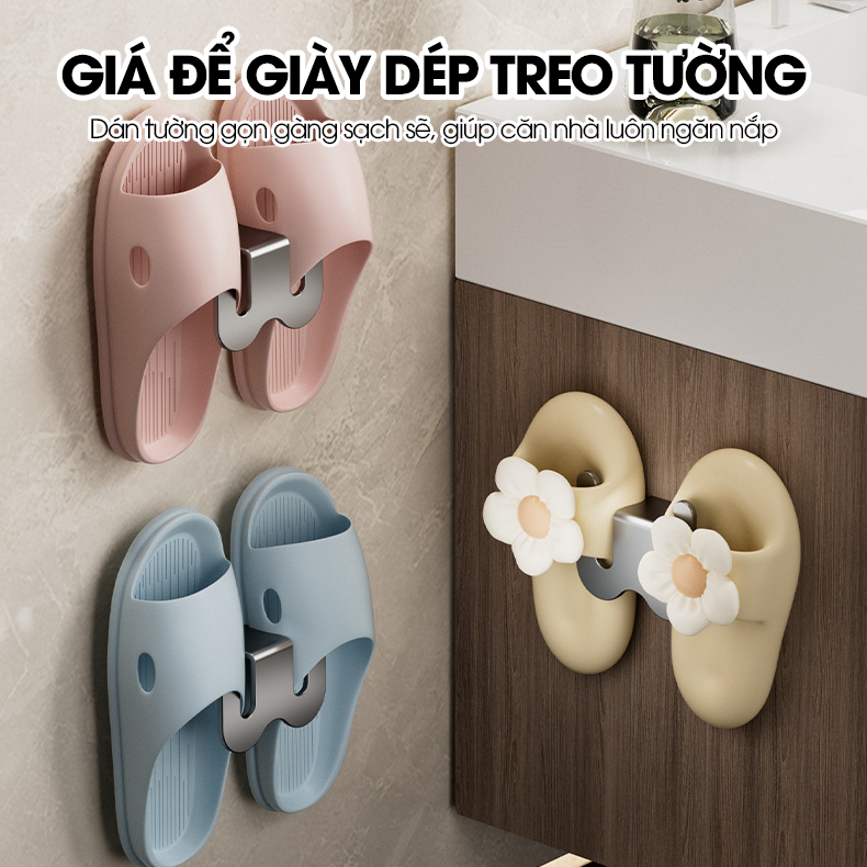 Giá để giày dép dán tường, móc treo giày dép trong nhà tắm RX13 Nhôm anod không rỉ