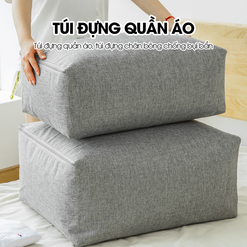 Túi đựng quần áo, túi đựng chăn bông chống bụi chống ẩm cỡ lớn LH-3235 vải không dệt chất lượng cao