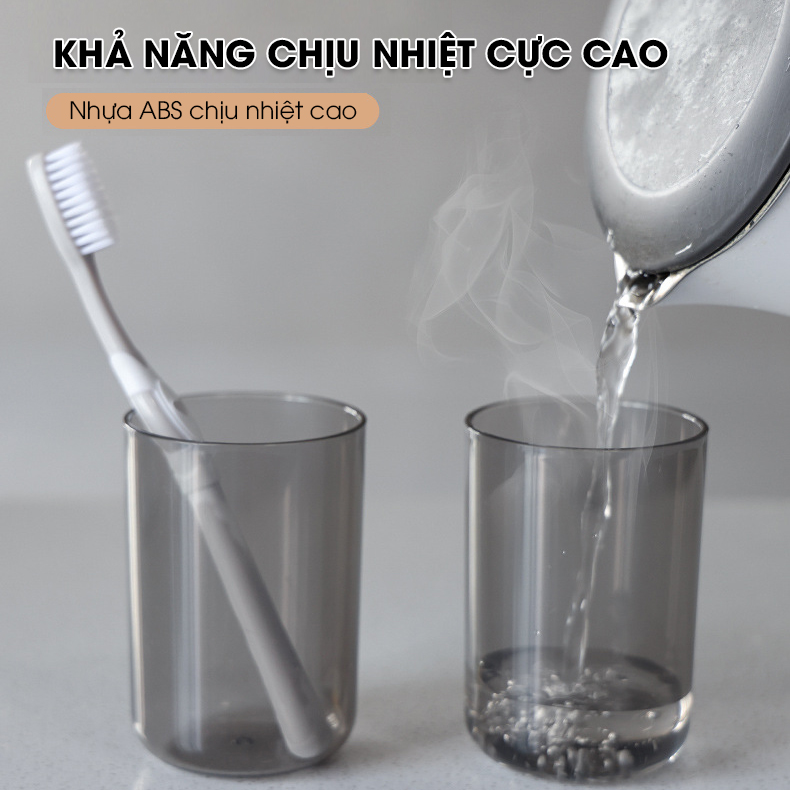 Cốc nước chịu nhiệt dày A04 cốc uống nước cốc xúc miệng