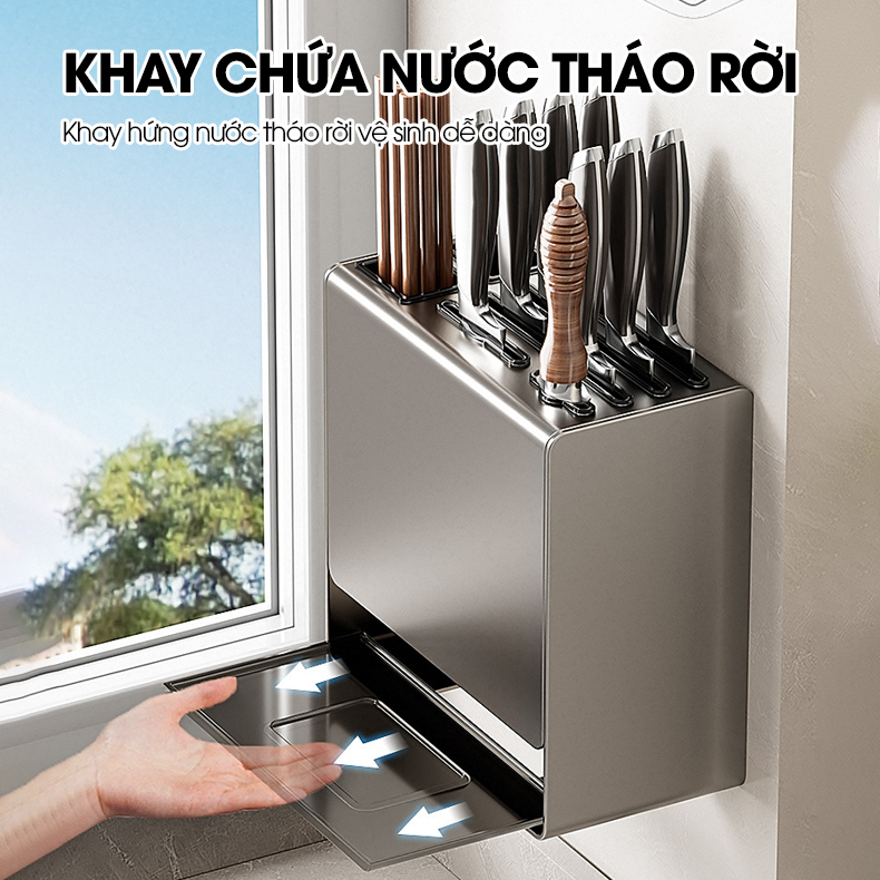 Kệ treo dao muỗng đũa thớt đa năng SQ-6545