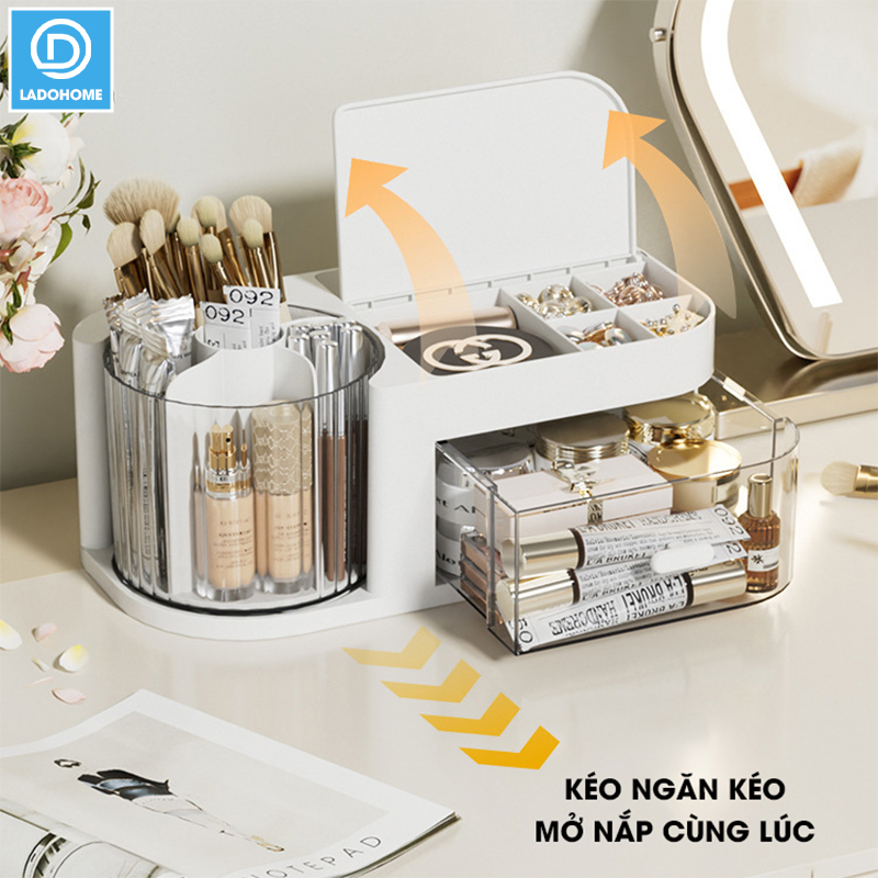 Hộp đựng trang sức, mỹ phẩm, dụng cụ trang điểm, phụ kiện makeup JX2410