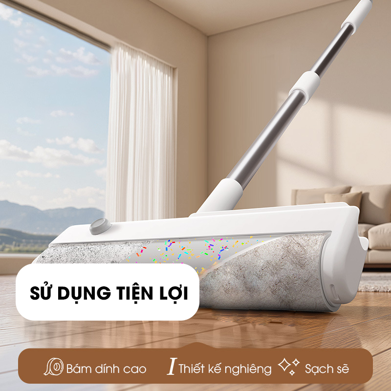 Con lăn hút bụi ga giường nệm sofa quần áo X7, con lăn dính bụi vải, lông thú hiệu quả nhanh chóng