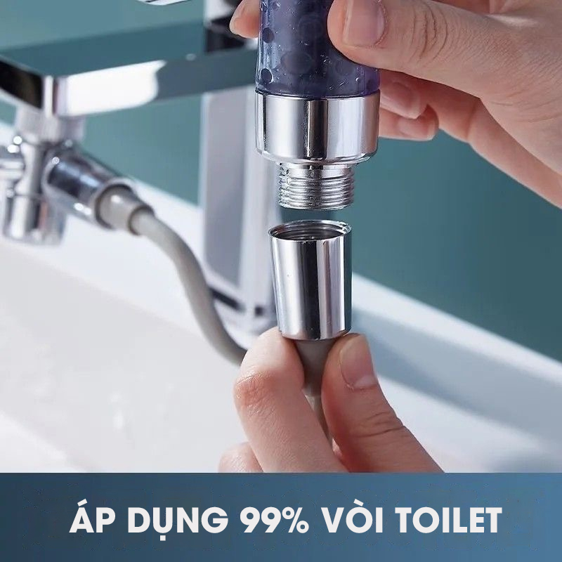 Ống nước lò xo co giãn cho vòi xịt vệ sinh, vòi xịt toilet nhà tắm nhựa PU, sử dụng được nóng lạnh