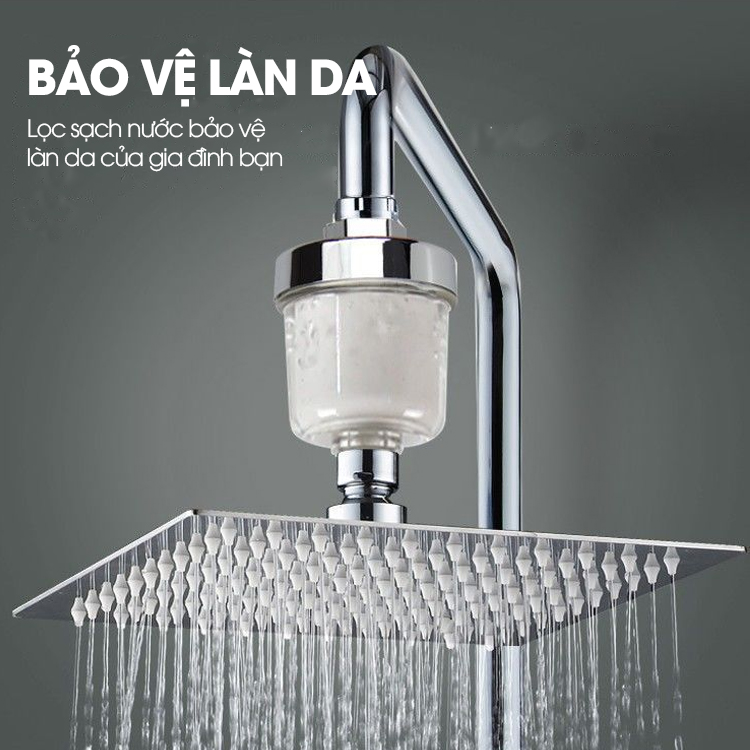 Đầu lọc nước cho vòi hoa sen, vòi rửa vệ sinh, vòi máy giặt,... LD-9322 tương thích cở ren 21, lõi lọc có thể thay thế