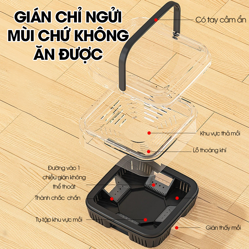 Dụng cụ bẫy gián chuyên dụng LD-1978, hiệu quả với cả gián lớn và gián nhỏ, an toàn dễ sử dụng trong gia đình