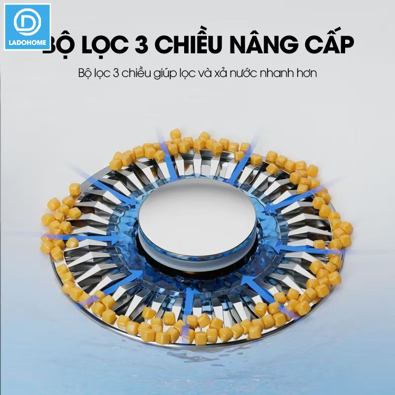 Nắp thoát nước bồn rửa mặt, bồn lavabo chống tắc cống, chống mùi, nút ấn đơn giản dễ sử dụng