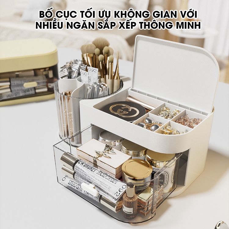 Hộp đựng trang sức, mỹ phẩm, dụng cụ trang điểm, phụ kiện makeup JX2410