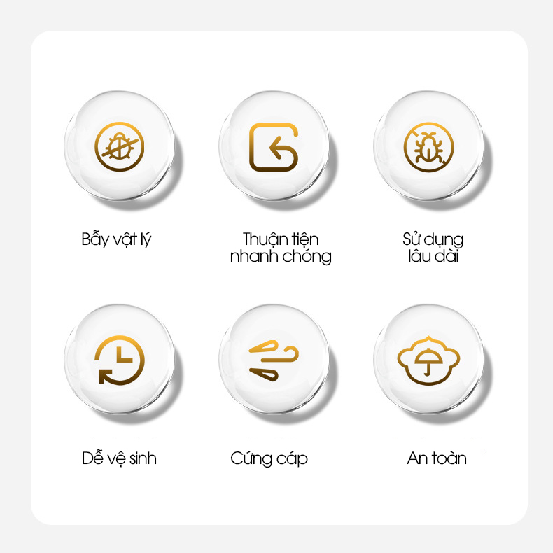 Dụng cụ bẫy gián chuyên dụng LD-1978, hiệu quả với cả gián lớn và gián nhỏ, an toàn dễ sử dụng trong gia đình