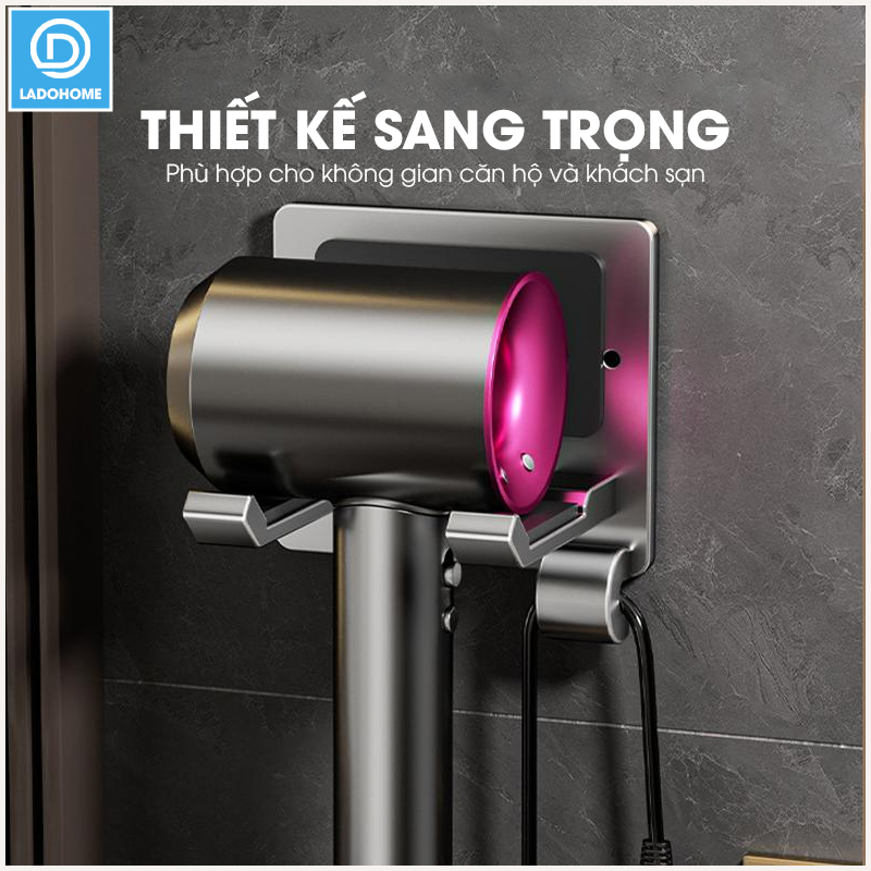 Giá treo máy sáy tóc chống trộm dán tường LD-7706 nhôm hợp kim không rỉ