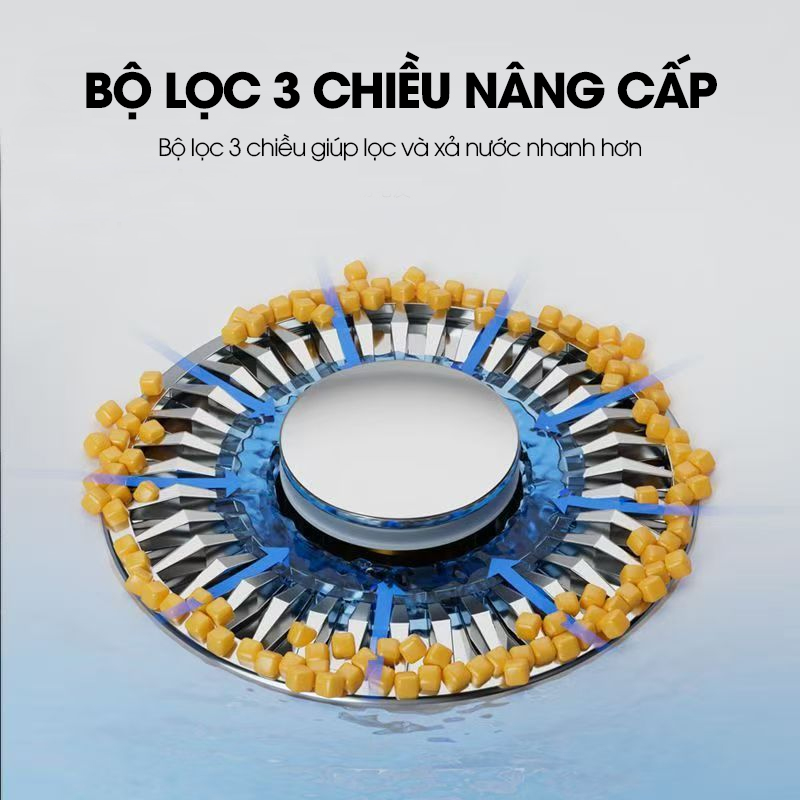 Nắp thoát nước bồn rửa mặt, bồn lavabo chống tắc cống, chống mùi, nút ấn đơn giản dễ sử dụng
