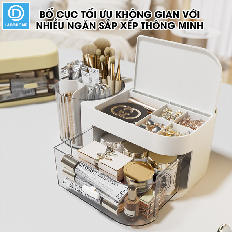 Hộp đựng trang sức, mỹ phẩm, dụng cụ trang điểm, phụ kiện makeup JX2410