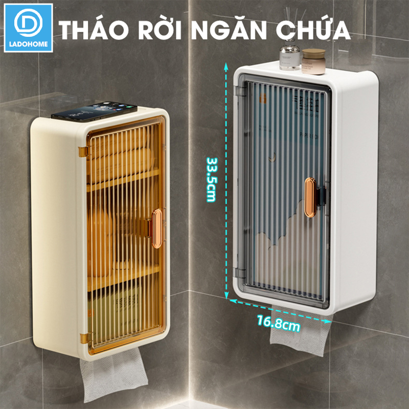 Hộp đựng khăn giấy treo tường JW8503, hộp lưu trữ làm hộp đựng thuốc mini và các vật dụng nhỏ khác